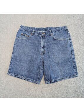 Lee Jean Shorts Size 40 Blue High Rise Straight Comfortable Fit Classic Cotton